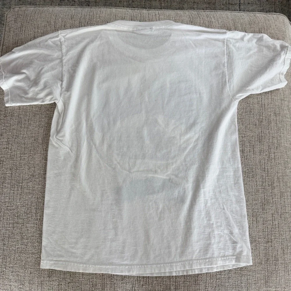 Vintage 1995 Tampa Bay Devil Rays Nutmeg T-Shirt XL‎ White MLB Single Stitch USA